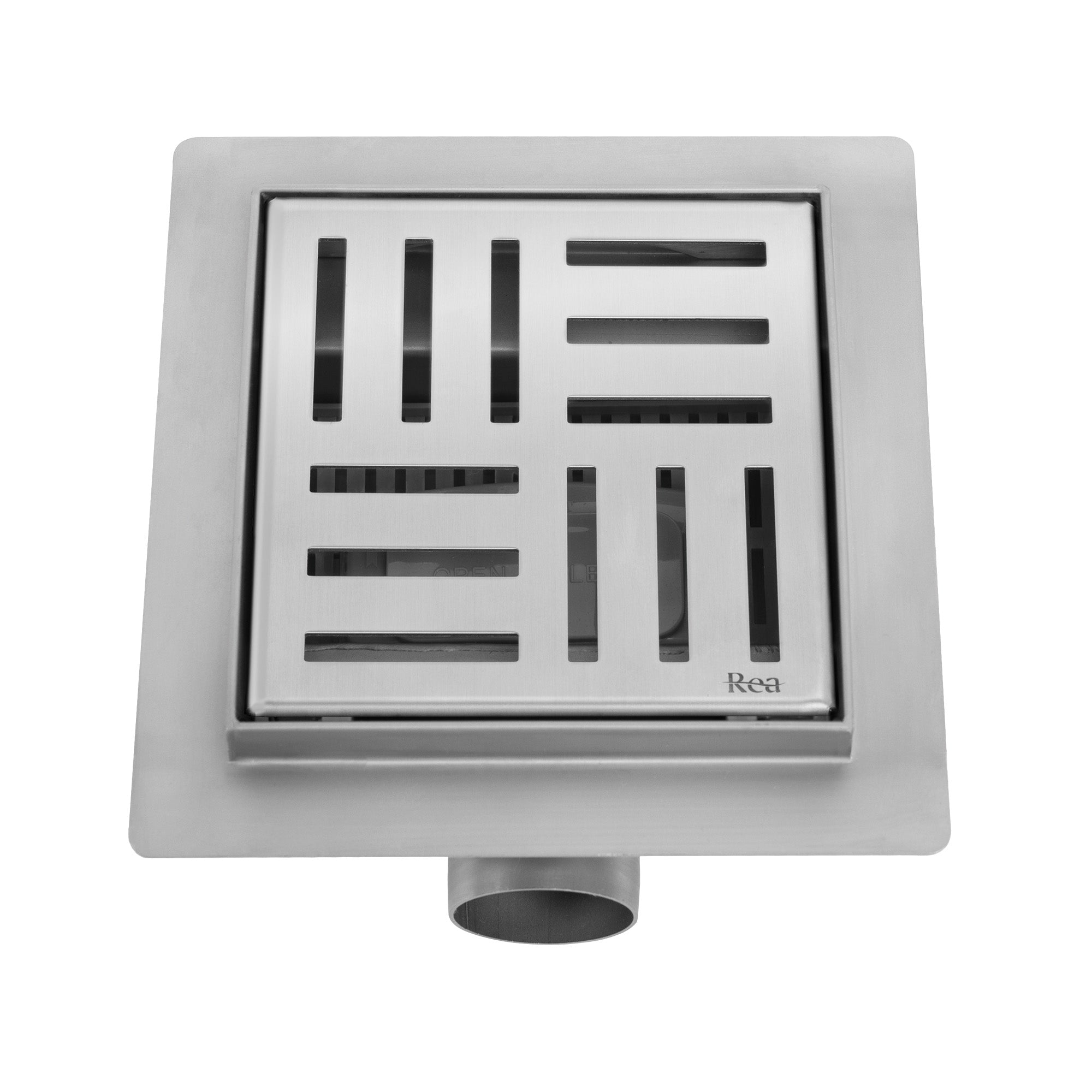 Odtokový žlab REA CROSS Nickel Brush 12x12  4