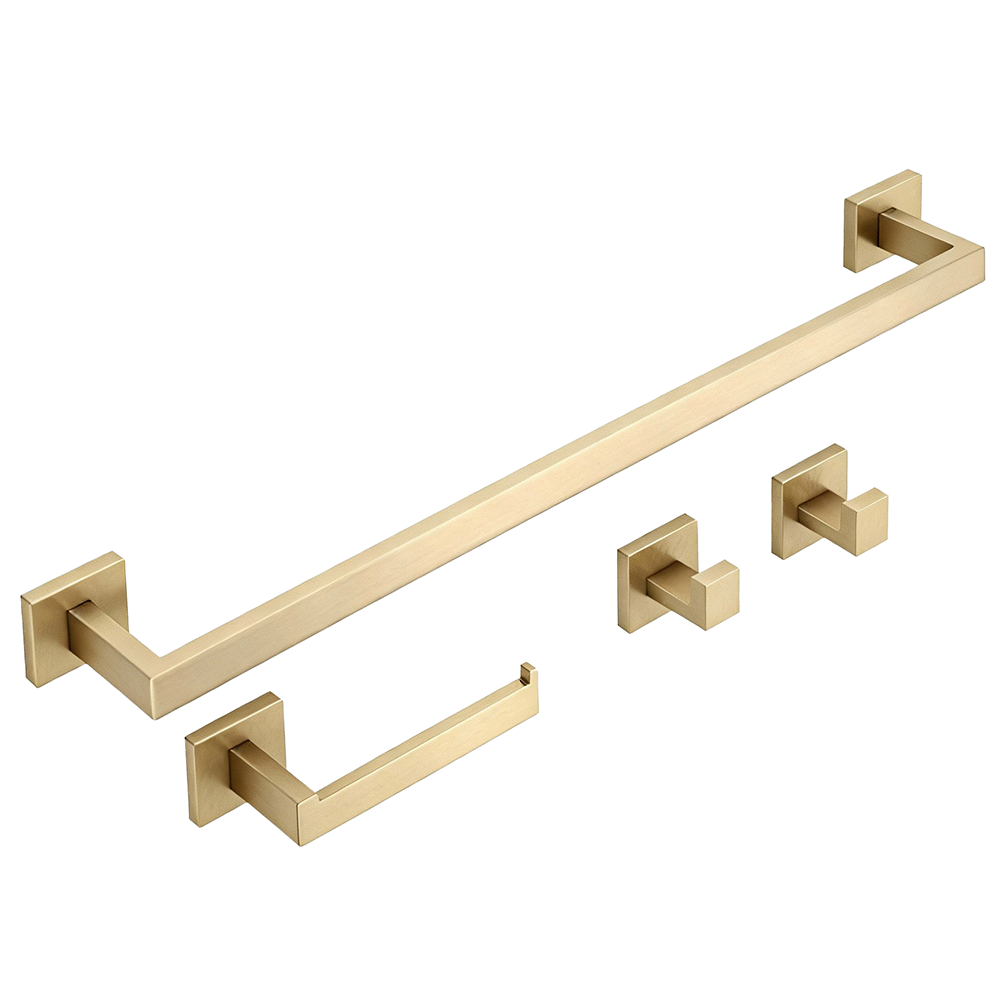 Sada koupelnových doplňků Rio Brush Gold 4 díly  6