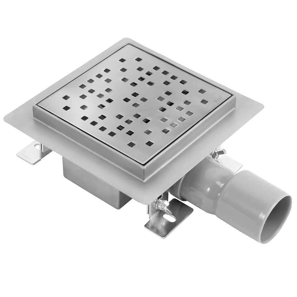 Odtokový žlab REA DOTS 150x150 Nickel Brush  1