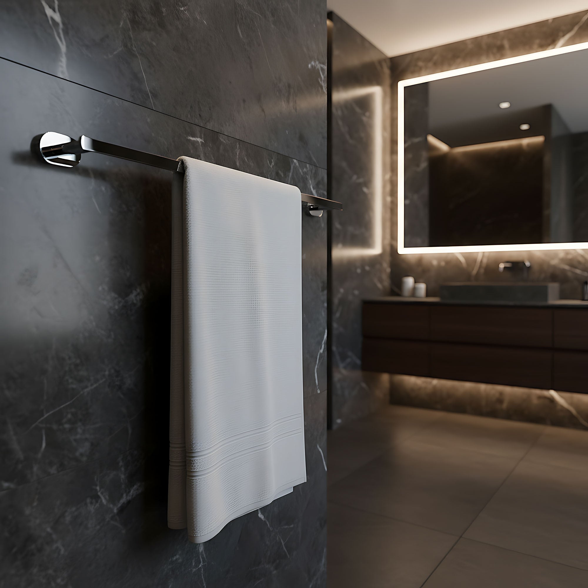 Koupelnový věšák Til 101 Chrome  3