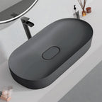 Umyvadlo REA  IRIS 71 CM GREY MATT na desku - konglomerát  9