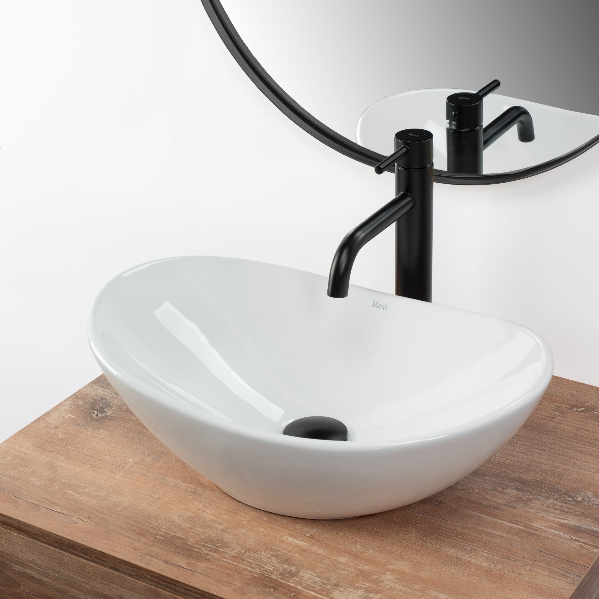Umyvadlo na desku REA Royal Mini White  5