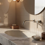 Podomítková vanová baterie Rea Foster Brush Nickel  3