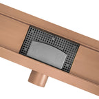 Odtokový žlab Rea Neox brush copper 50  3