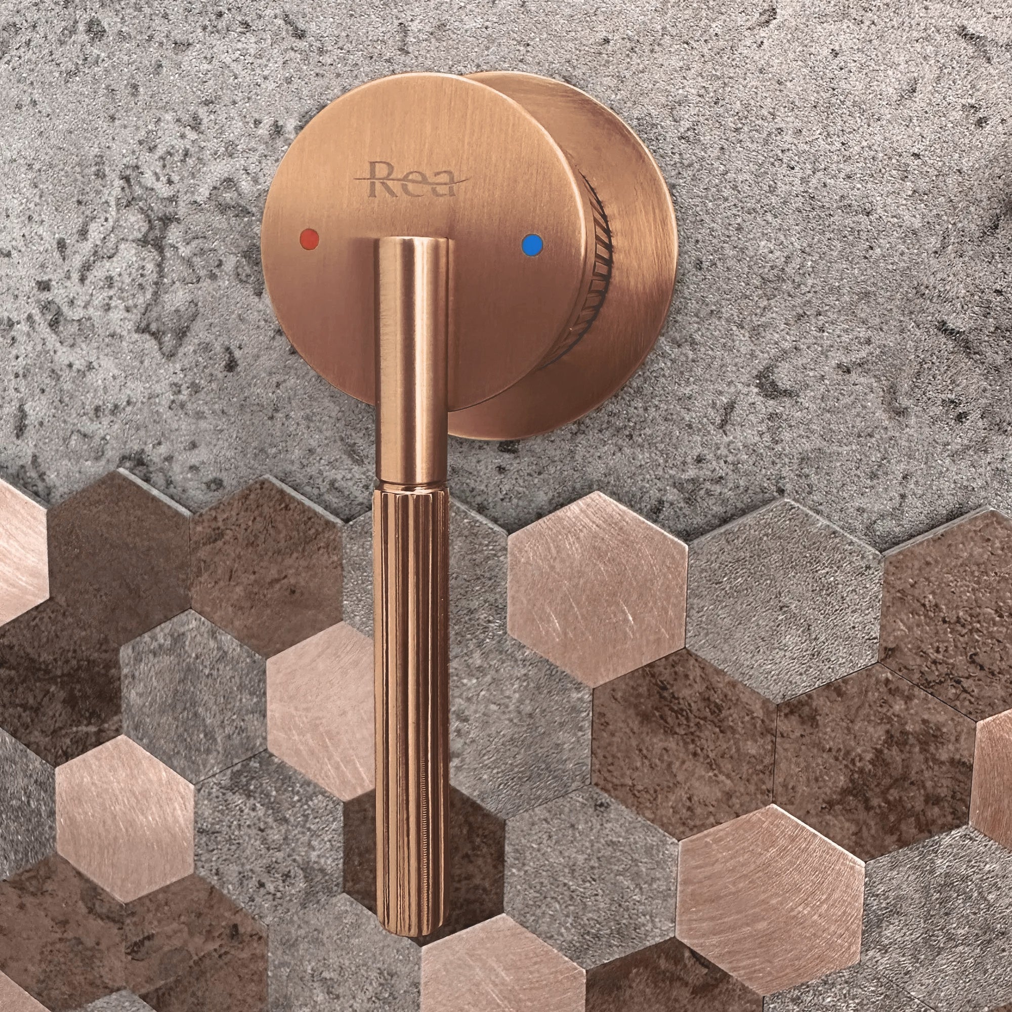 Podomítková baterie REA Argon Brush Copper + BOX  3