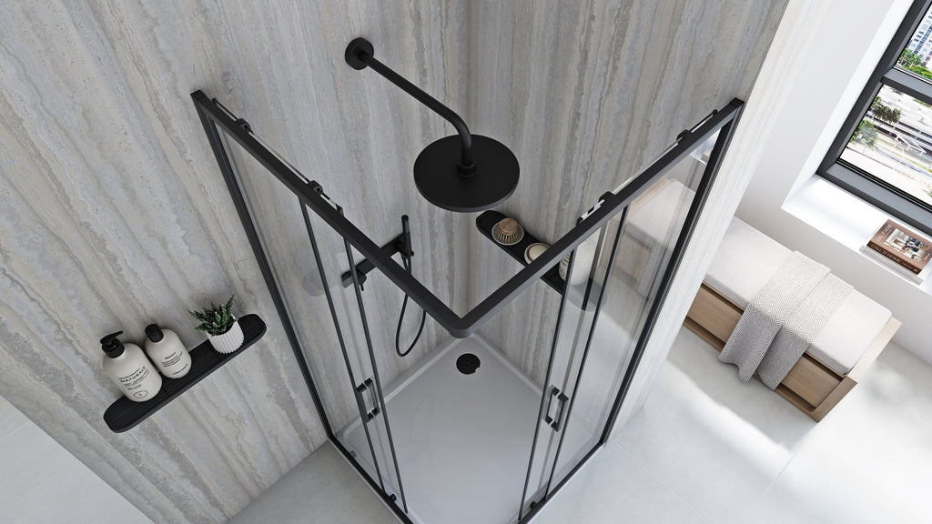 Sprchový kout REA City 80x80 Black Bez sprchové vaničky 4