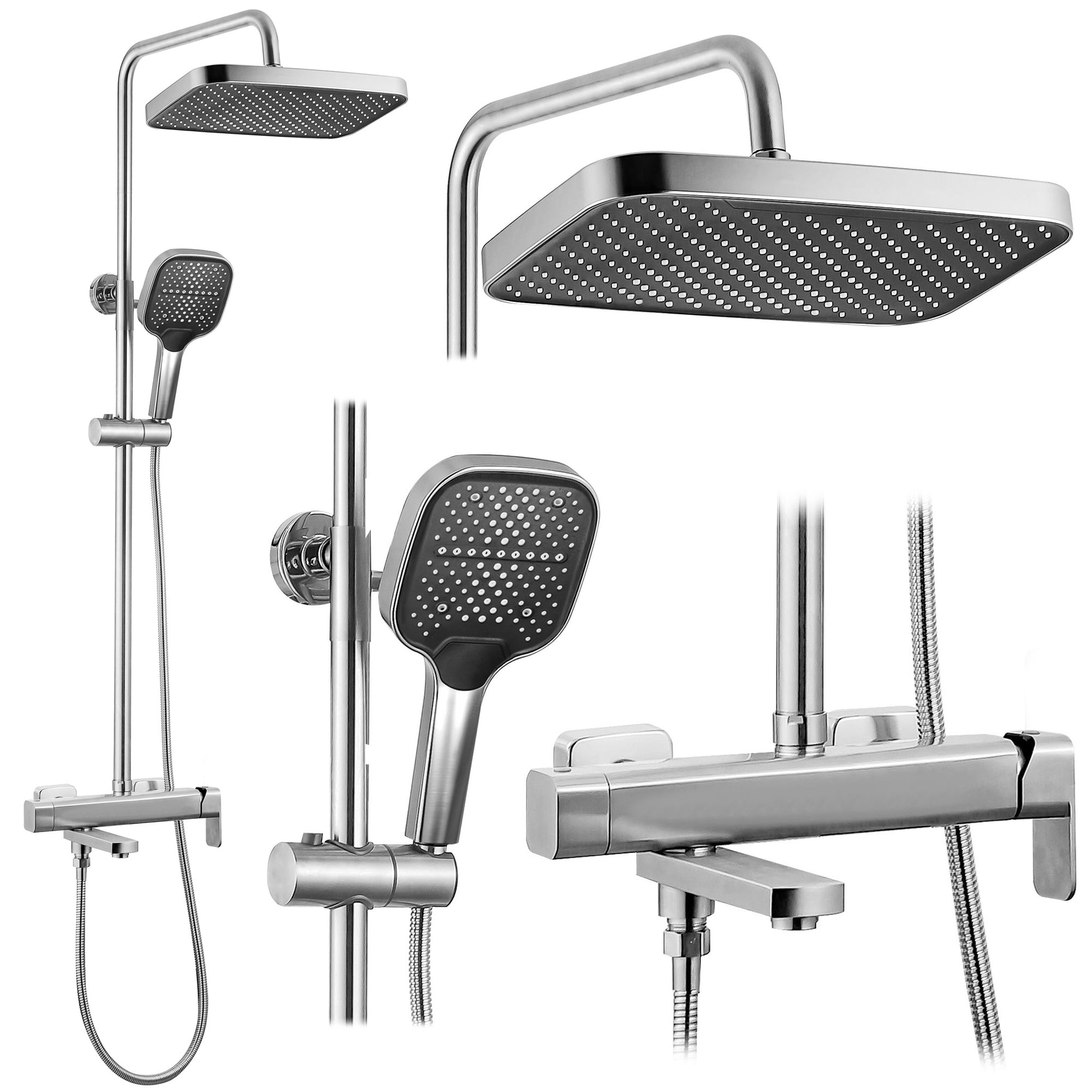 Sprchový set Rea Arlo Brush Nickle  1