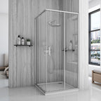 Sprchový kout REA City 90x90 Nickel Brush Bez sprchové vaničky 11
