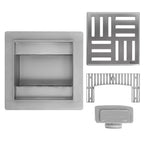 Odtokový žlab REA CROSS Nickel Brush 12x12  6