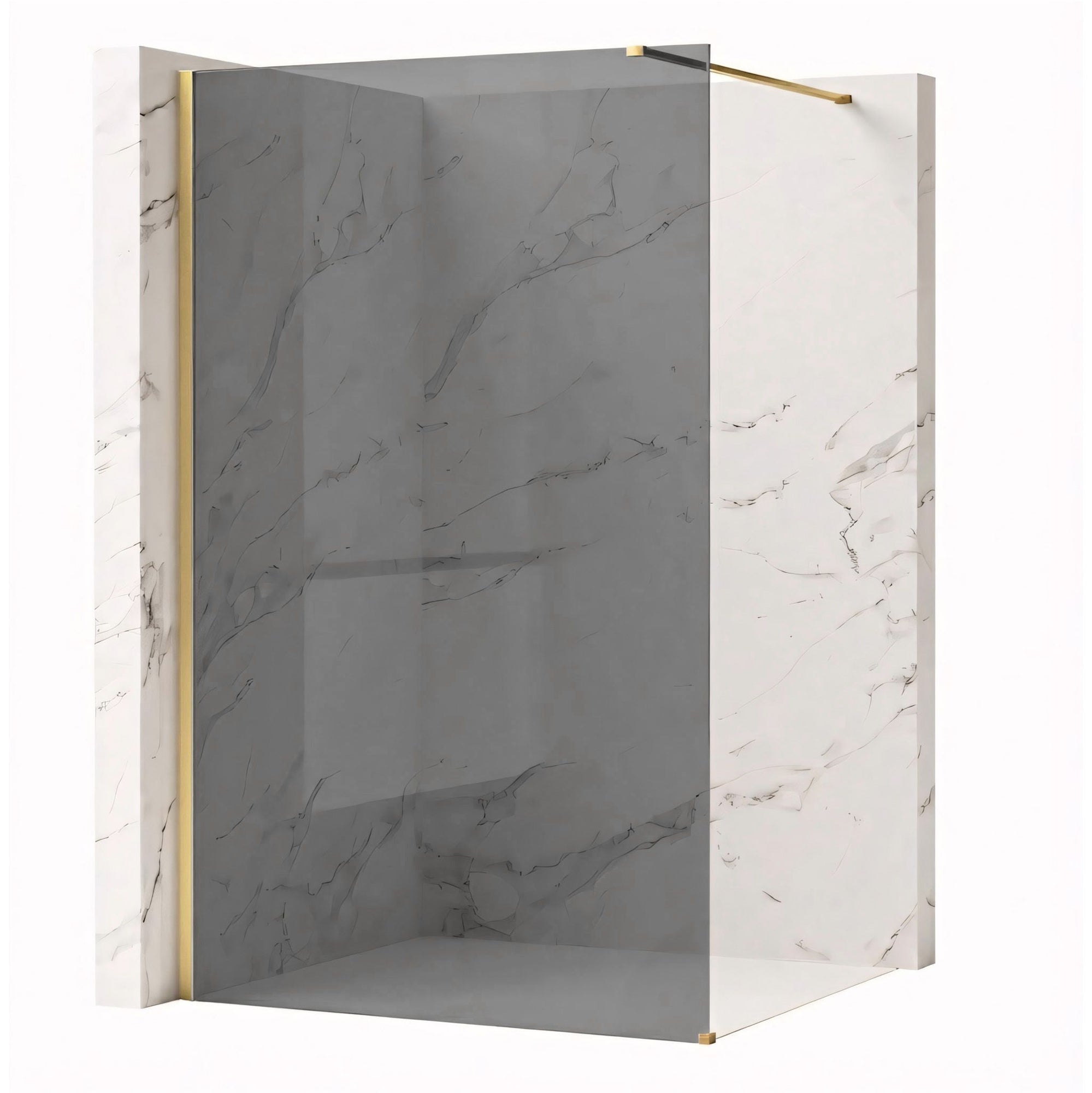 Sprchová zástěna Rea Flexi Grey / Brush Gold 120  2