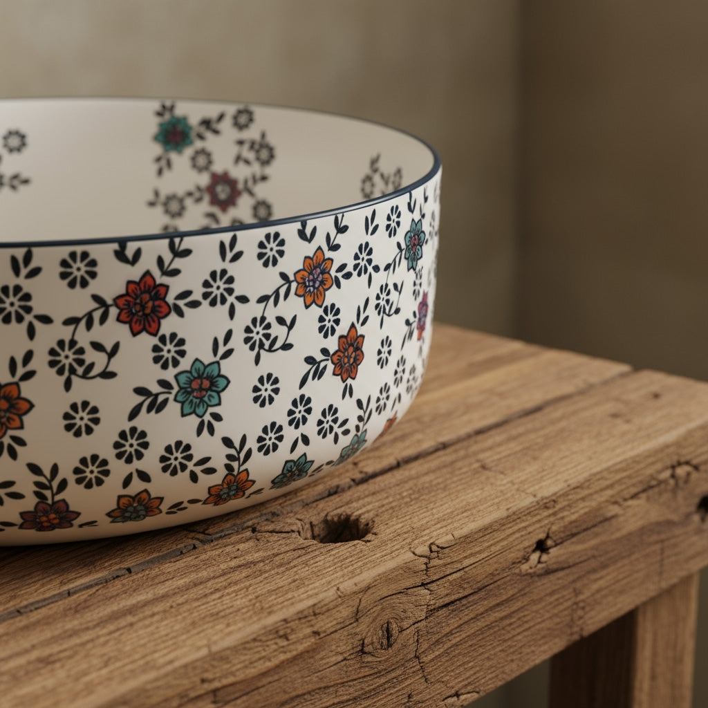 Umyvadlo na desku Rea Stefania Fiori  3