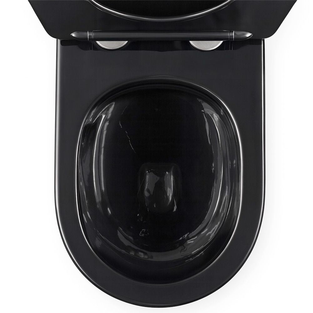 Závěsná WC mísa Rea Carlo Mini Tornado Black Gold Egde  5