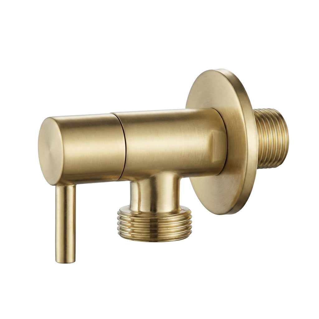 Rohový ventil 1/2" x 3/4" Brush Gold  3