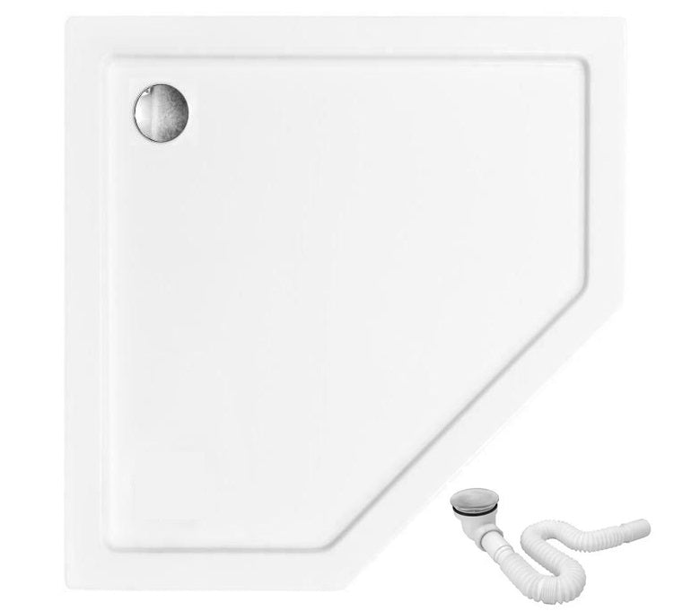 Sprchový kout AXIN 90x90 - chrom Se sprchovou vaničkou  Diamond black 5