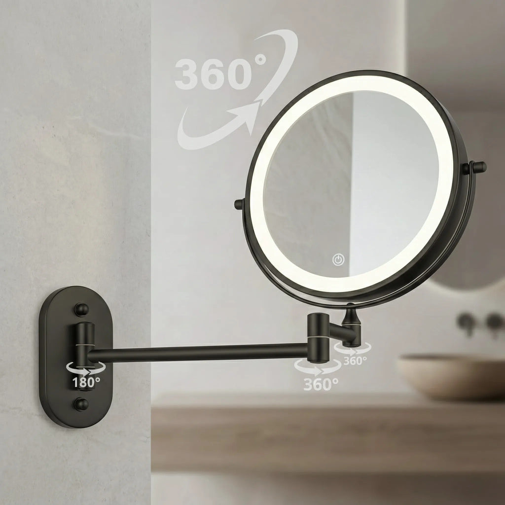 Zrcadlo LED Glow Black  4