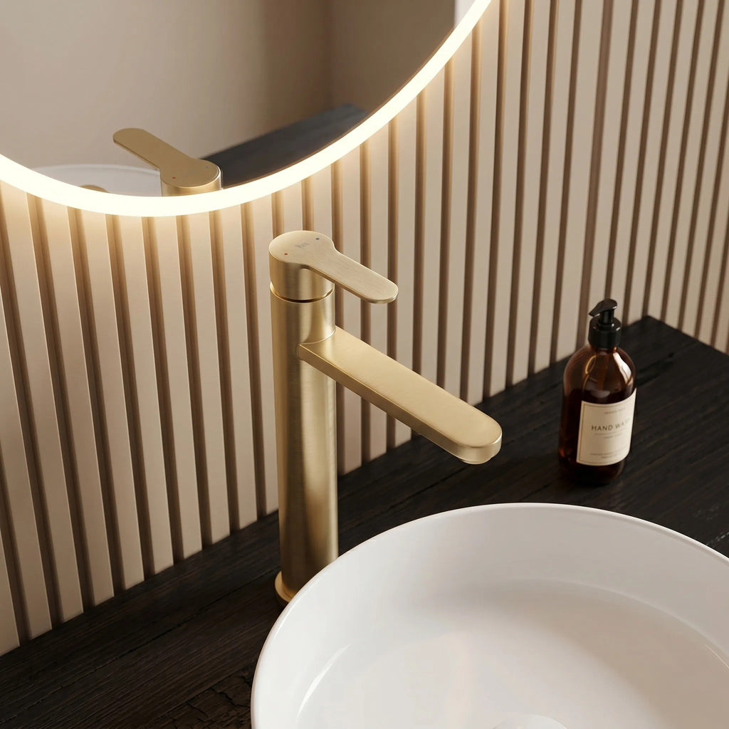 Koupelnová baterie Rea Arcos Brush Gold  4