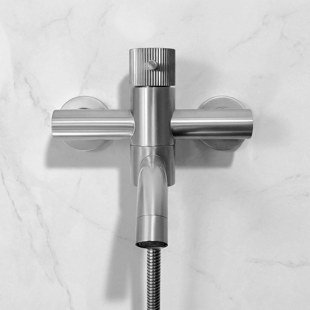 Vanová baterie Rea Lungo Stripe Brush Nickel  4
