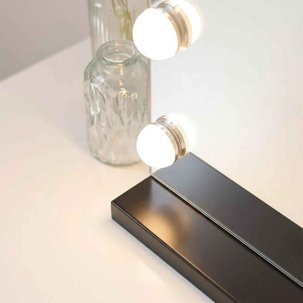 Zrcadlo LED HOLLYWOOD Black 80x60  4