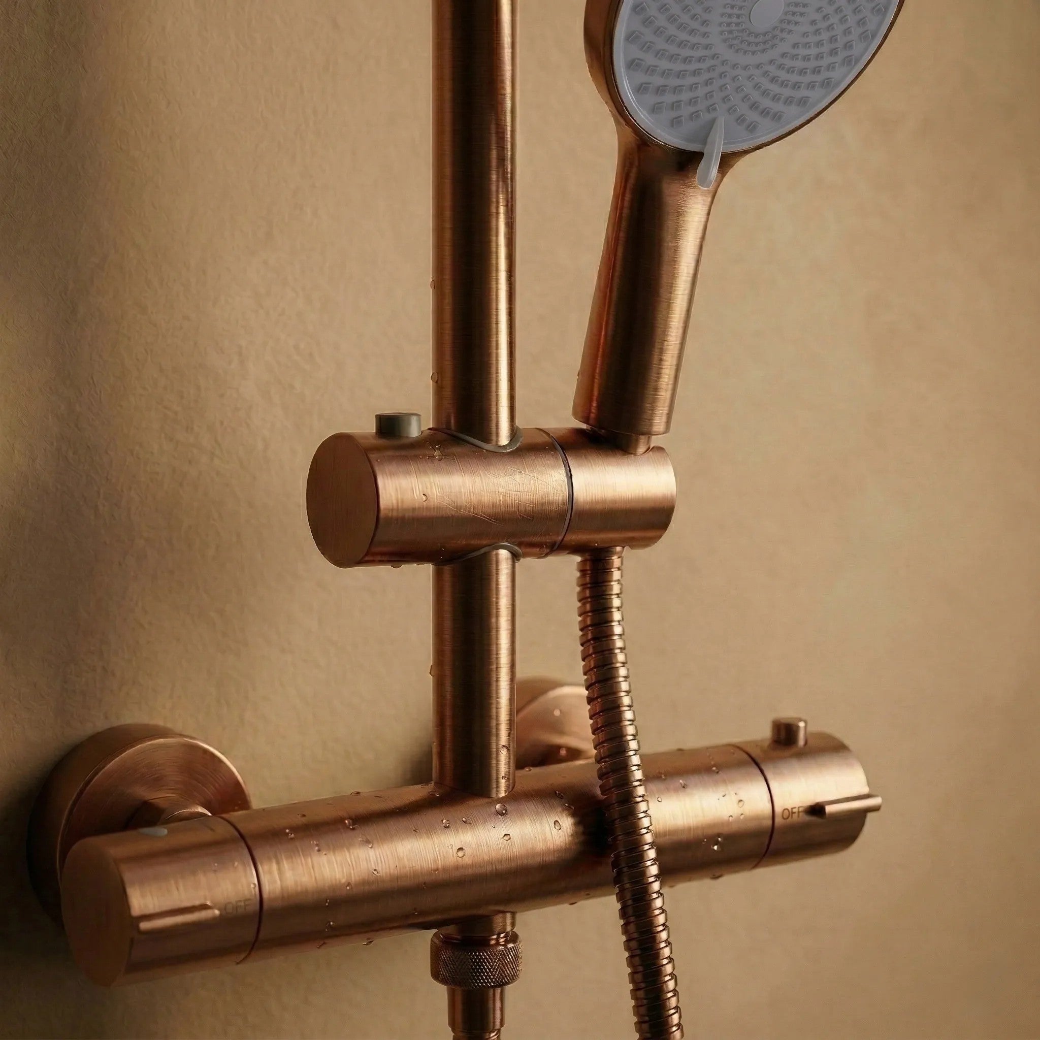 Sprchová sada bez výtoku s termostatem Rea Lungo Copper Brush  4