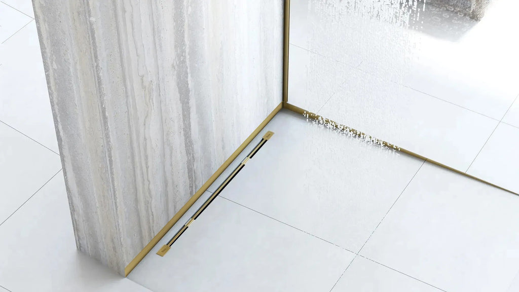 Přední lišta sprchové vaničky 130cm zlatá  4