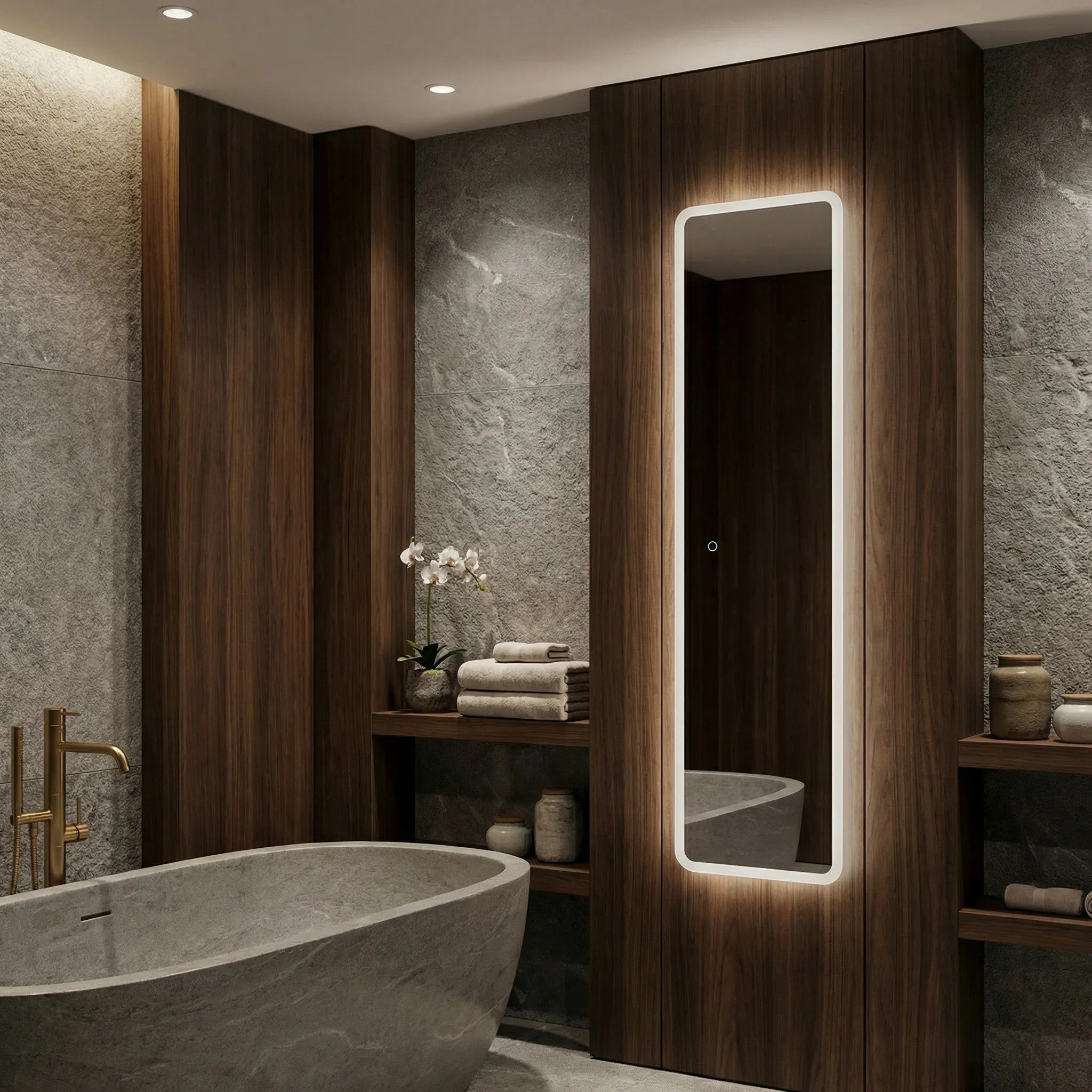 Zrcadlo LED 150x50cm MOL-SQ  4