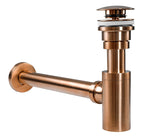 Umyvadlový sifon s univerzální výpustí click-clack - REA COPPER MAT  4