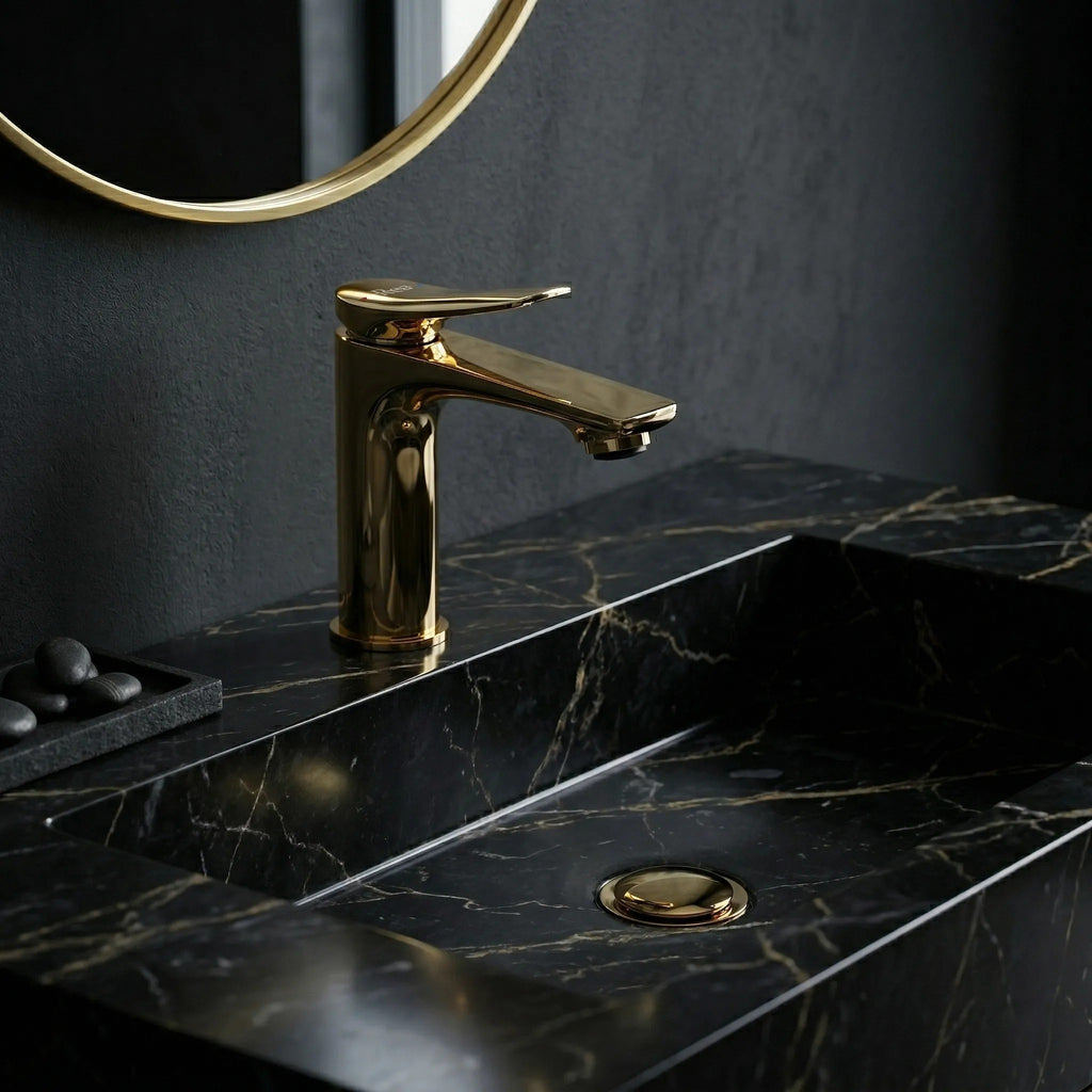 Umyvadlová baterie PREMIUM REA Vision Gold Low  4