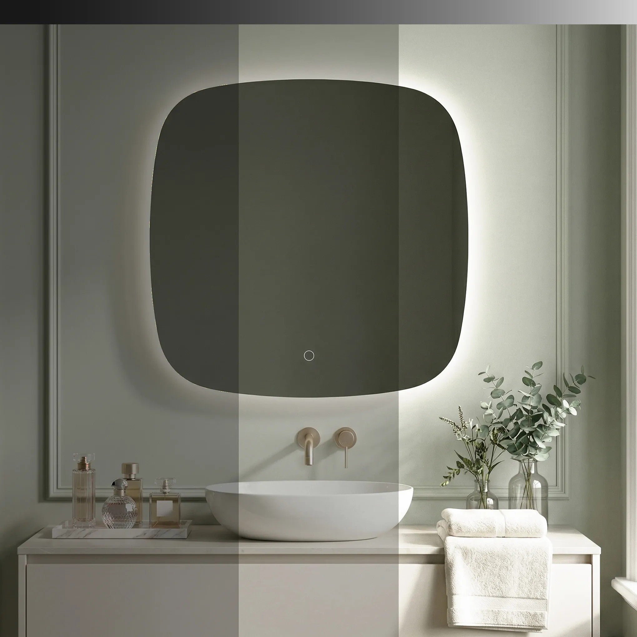 Zrcadlo LED 70x70cm TOP  4