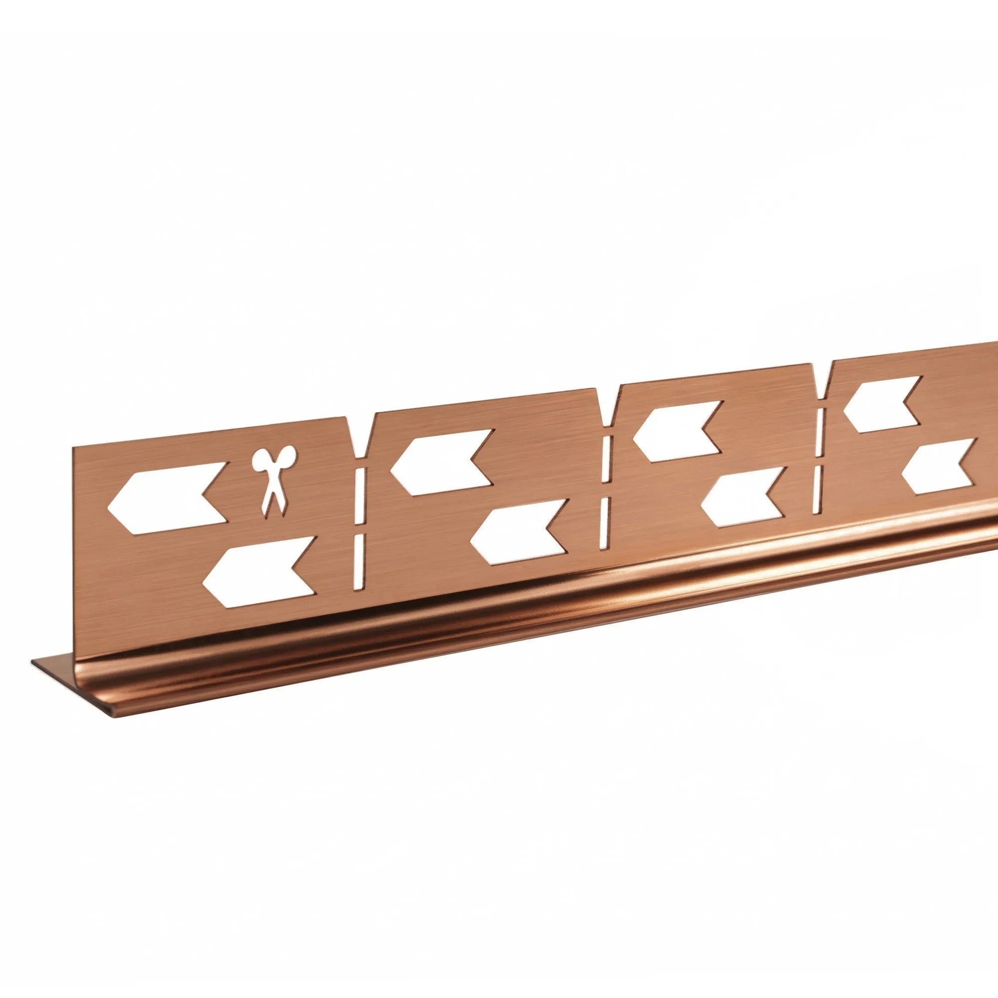 Spádová lišta sprchové vaničky 100cm Brush Copper vpravo 4