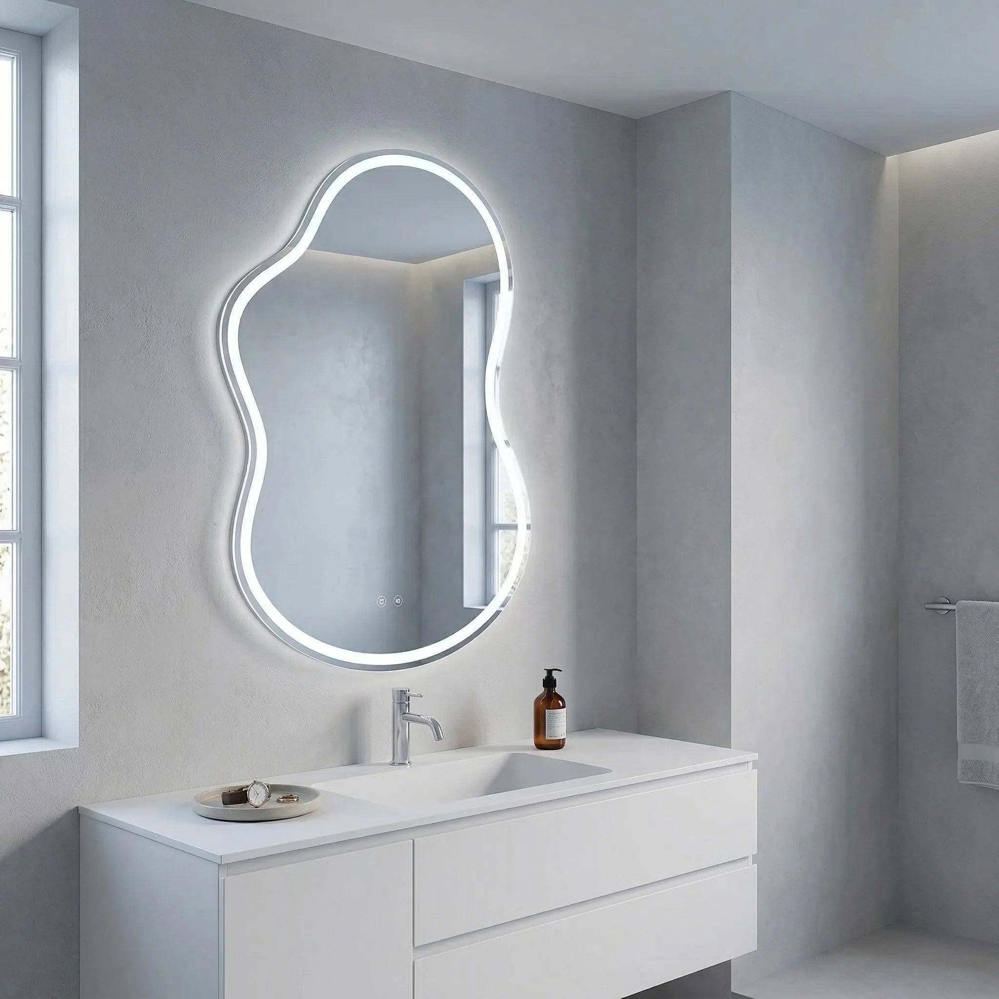 Zrcadlo LED UNO 80x55 cm  4