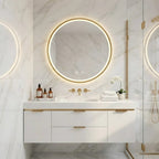 Zrcadlo LED 60cm MMJ BRUSH GOLD  4
