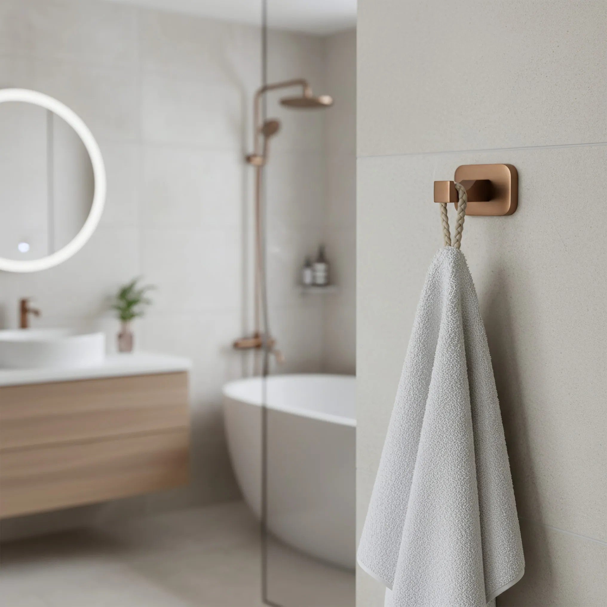 Koupelnový věšák Nico 5905 Brush Copper  4