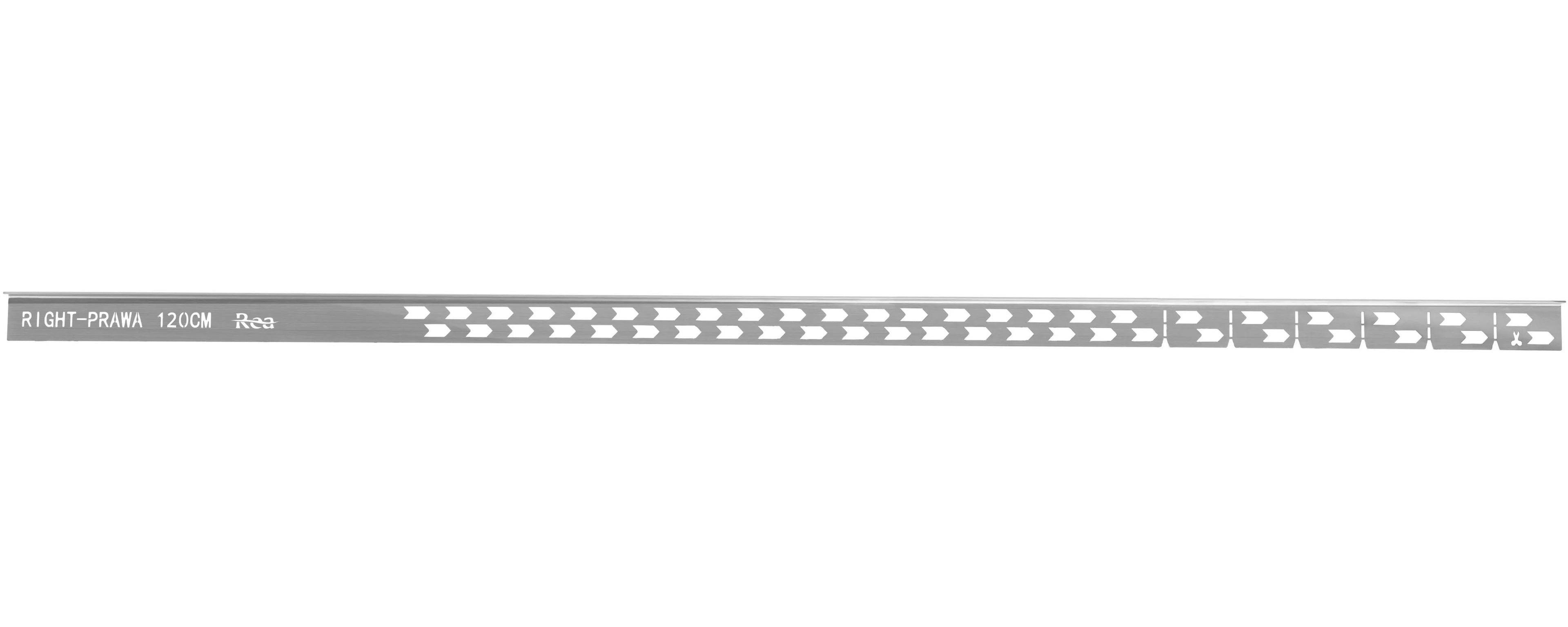 Sprchový odtokový pásek 120 cm broušený nikl vpravo 4
