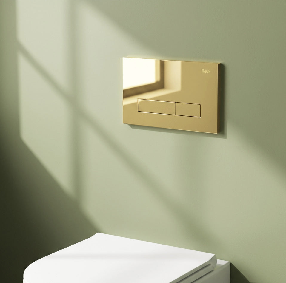 Ovládací tlačítko k podomítkovým systémům WC HD K011A-Q Gold  2