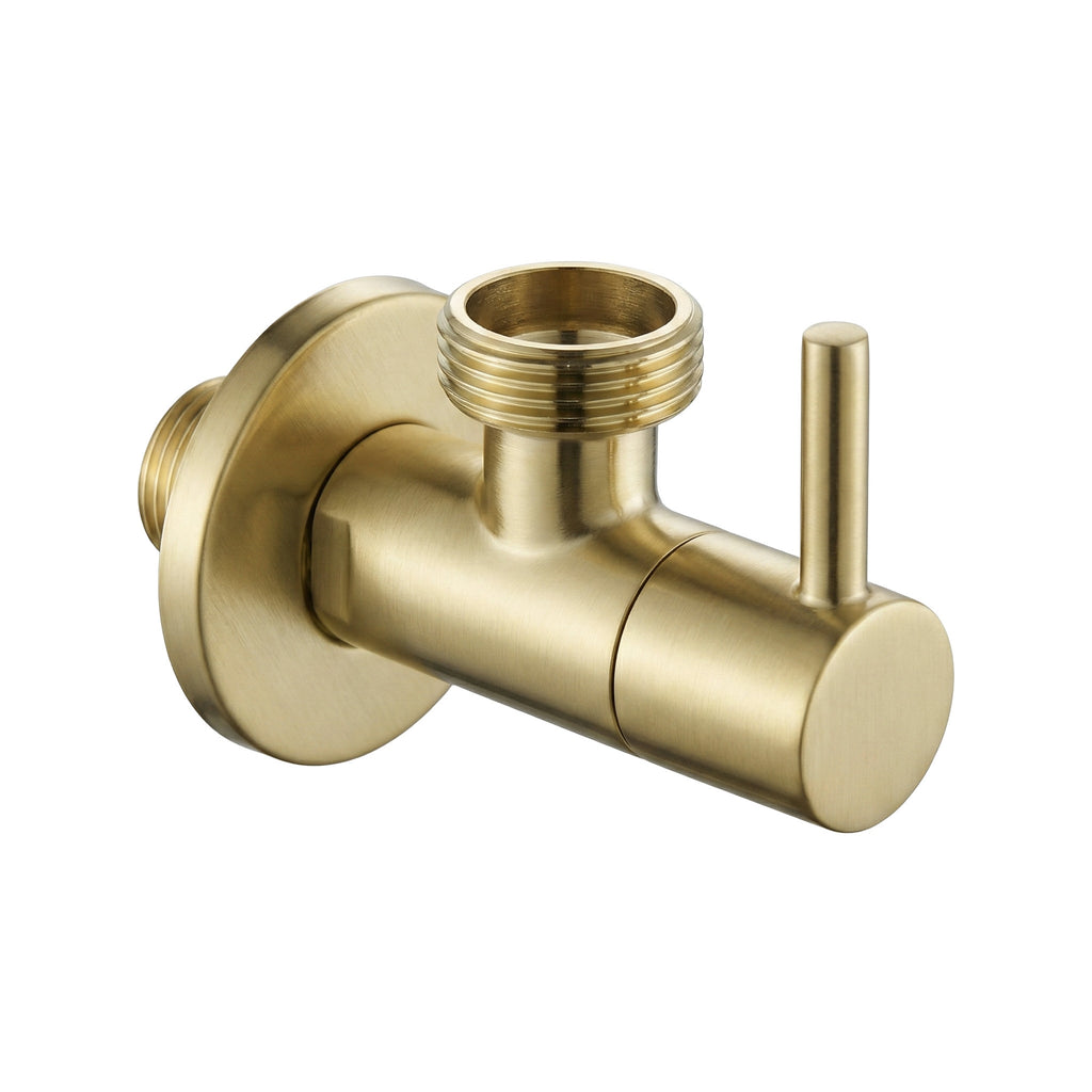 Rohový ventil 1/2" x 3/4" Brush Gold  1