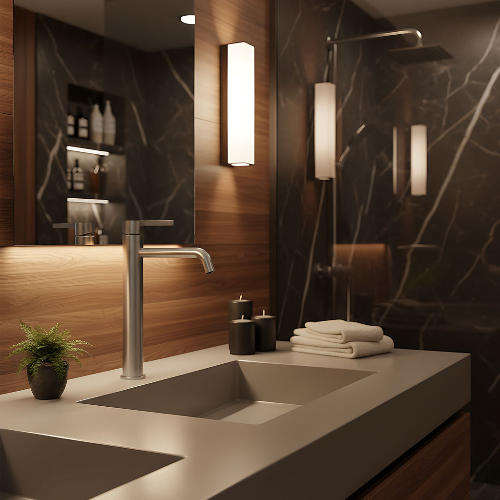 Umyvadlová baterie REA Foster Brush Nickel High  6