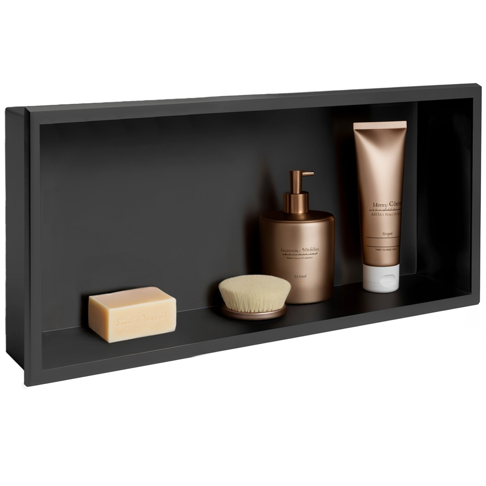 bathroom shelf 30x60 black matt  6