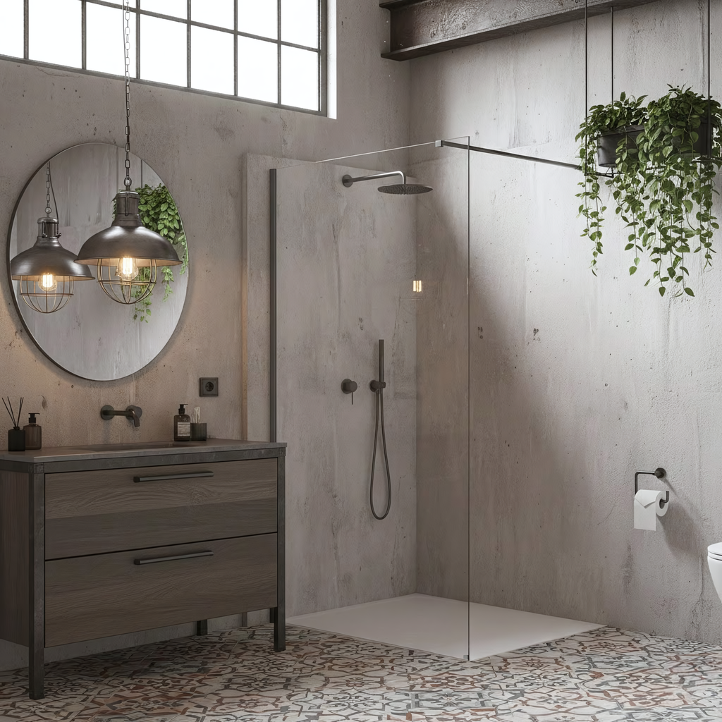Sprchová zástěna Rea Flexi Transparent / Titan 90  3