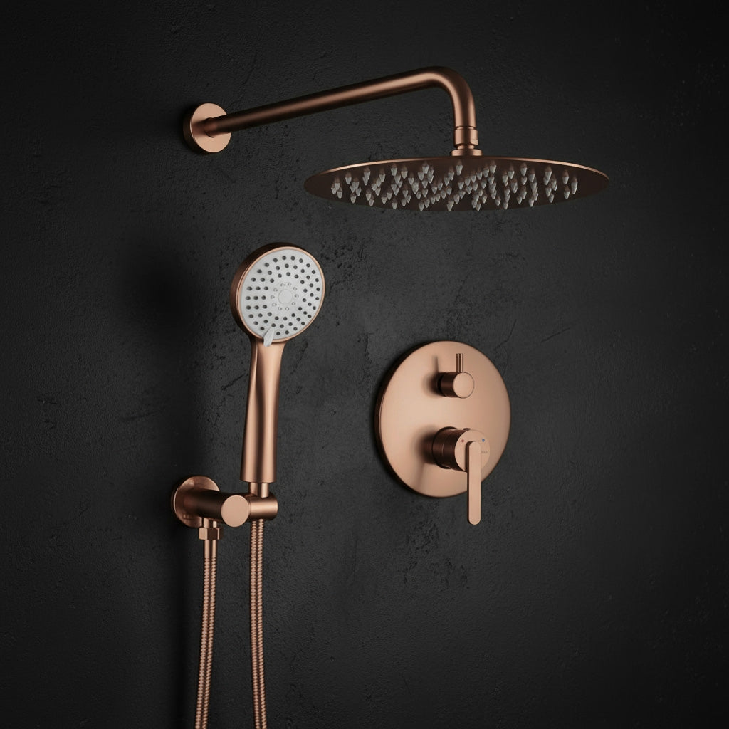 Podomítková sprchová sada Rea Ontario Brush Copper + BOX  8