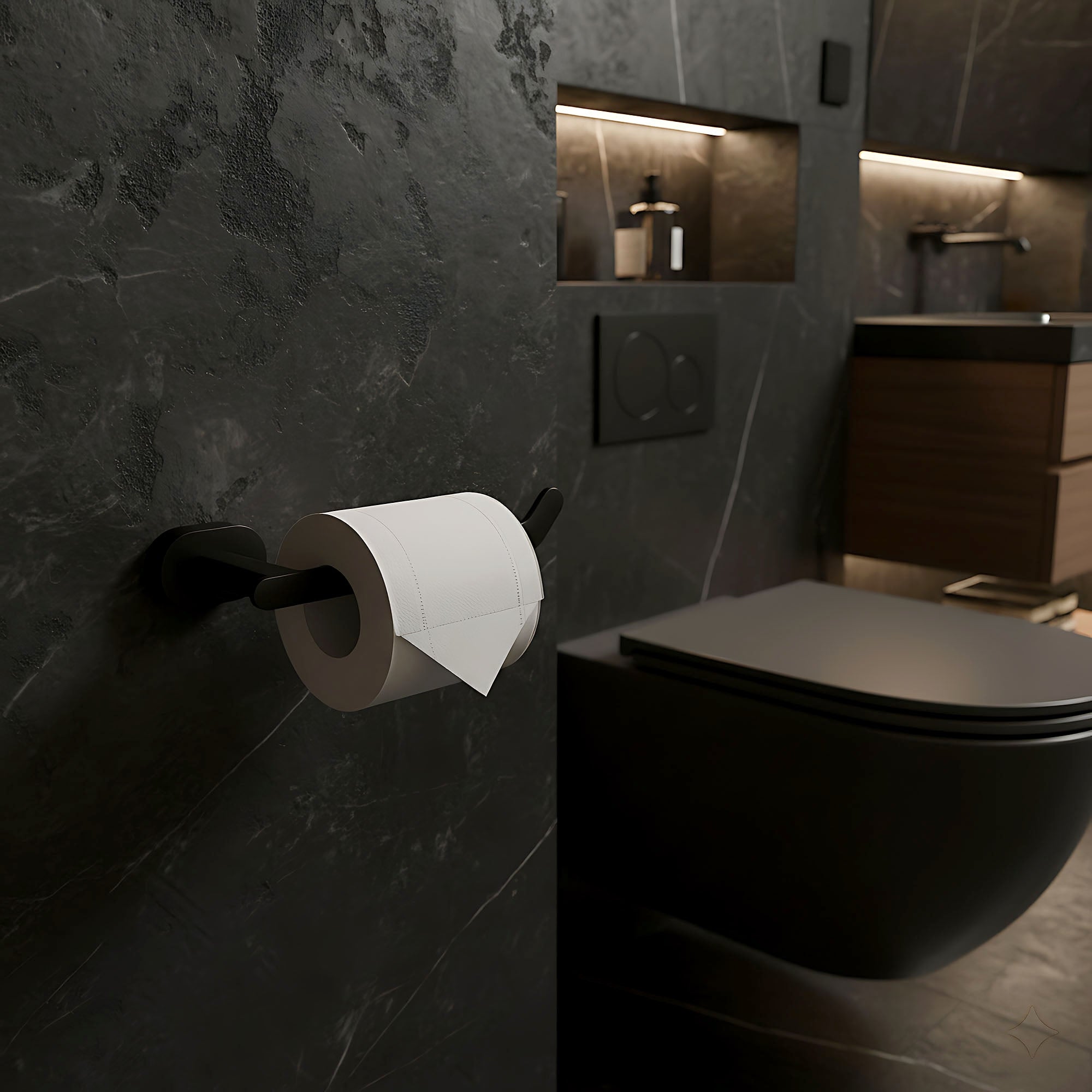 Držák na toaletní papír 109 Til Black  2