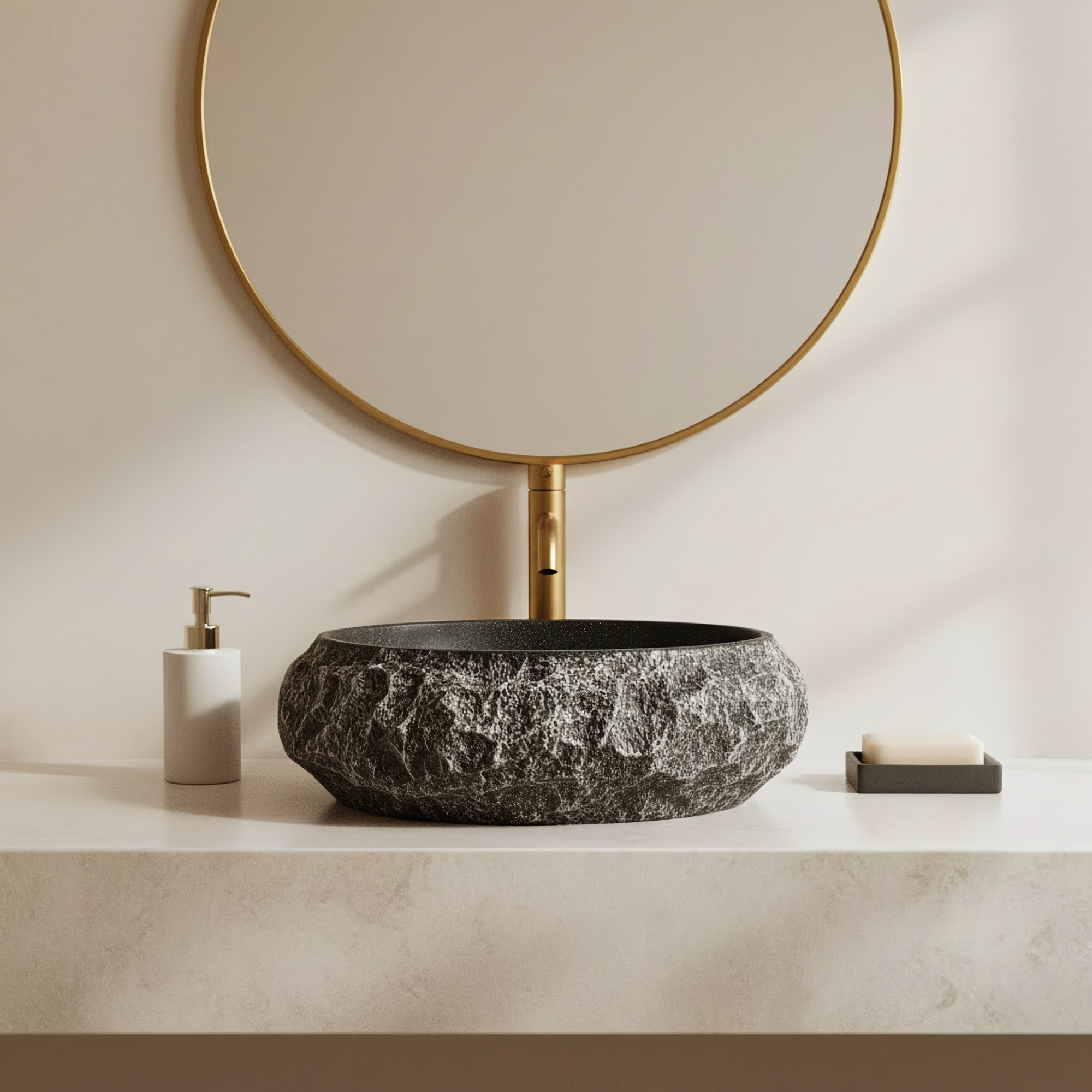 Umyvadlo na desku Mika Gabro Black  5