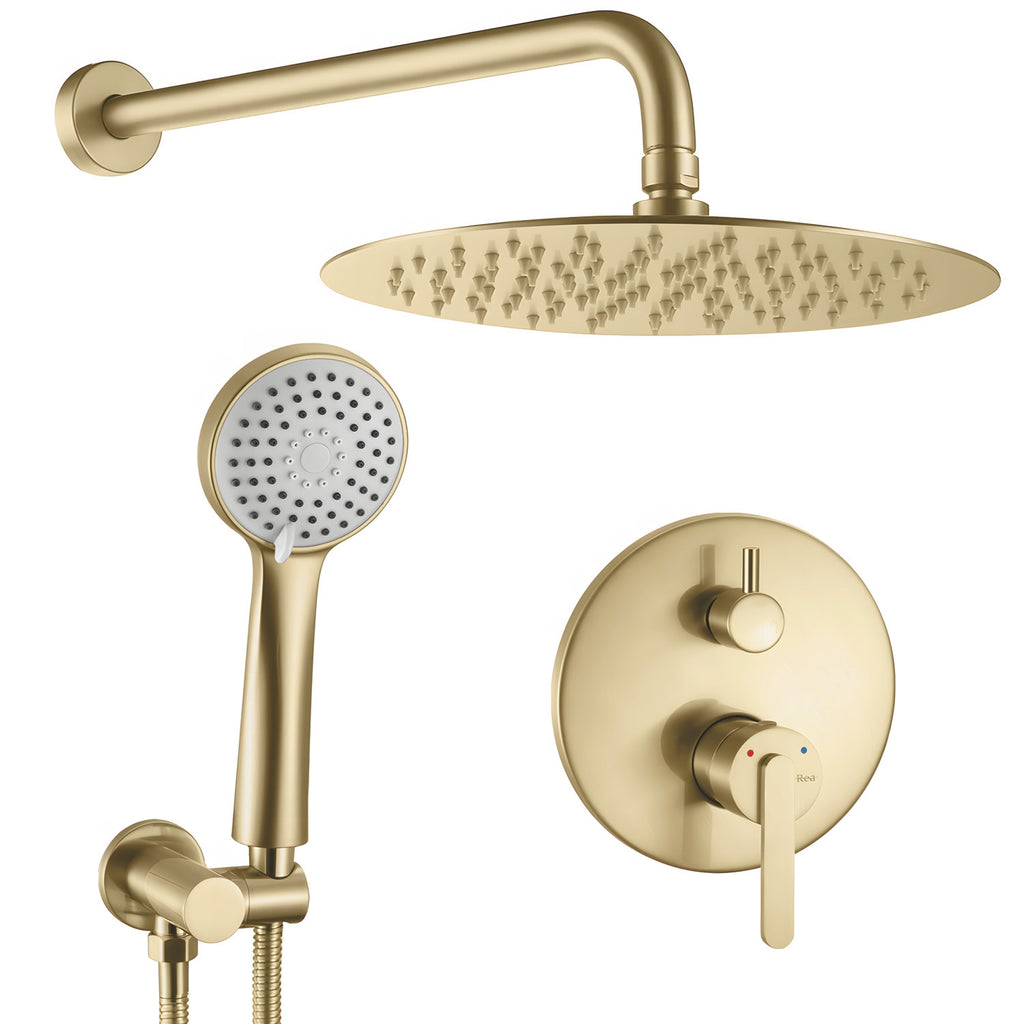 Podomítková sprchová sada Rea Ontario Brush Gold + BOX  1