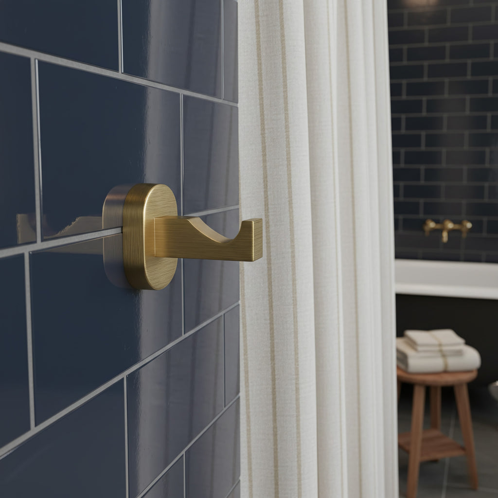 Koupelnový věšák Nico 5905 Brush Gold  6