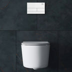 Podomítkový WC systém K011A-Q + tlačítka T White Glass  11