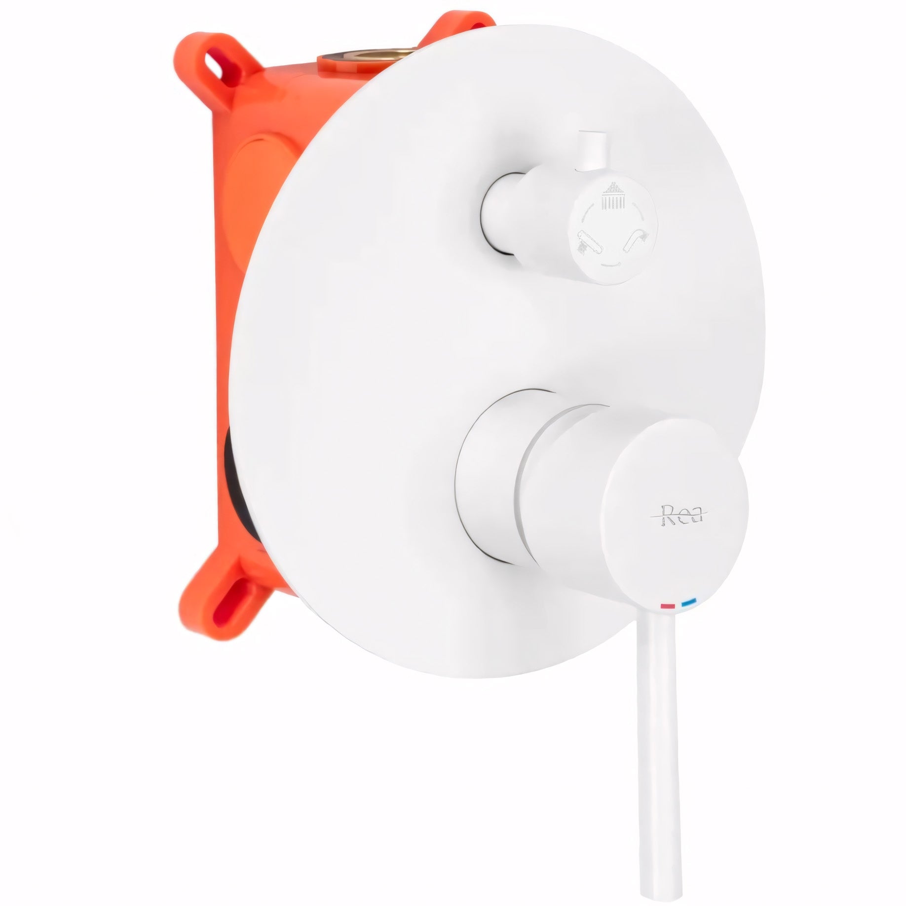 Podomítková koupelnová sada REA LUNGO WHITE Matt + BOX  2