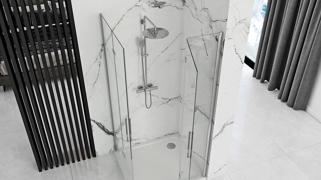 Sprchová kabina Rea Molier Chrome Double 90x90  4