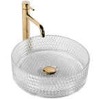Umyvadlo na desku REA CRISTAL - průhledné  8