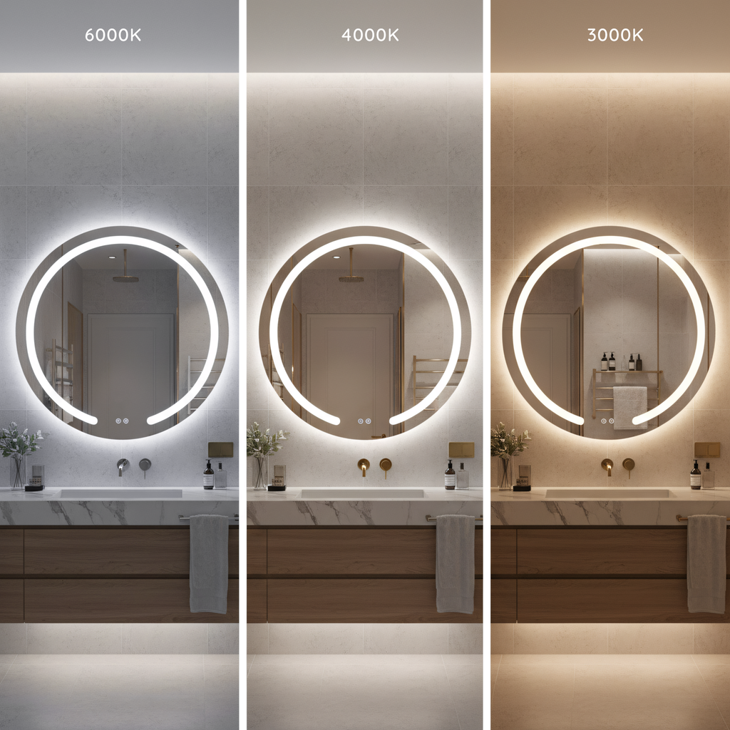 Zrcadlo LED 70cm Modern  5