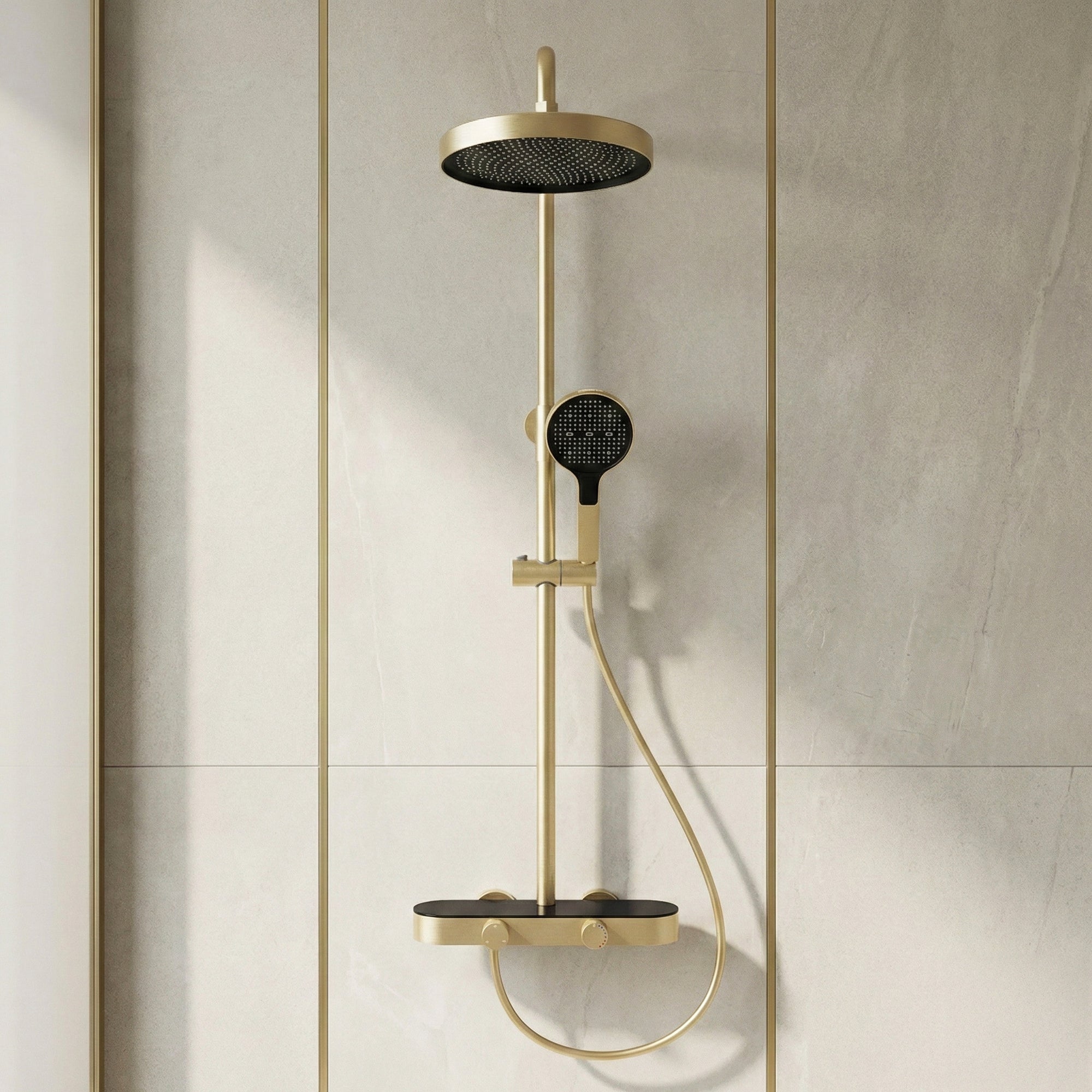 Sprchový set Rea Creo Brush Gold  3