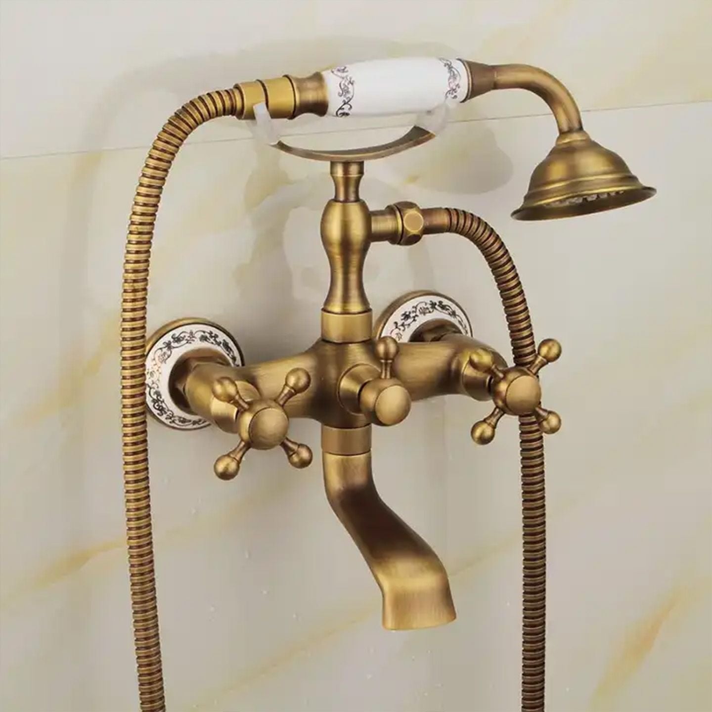 Vanová baterie Rea Rustico Antique Gold  5
